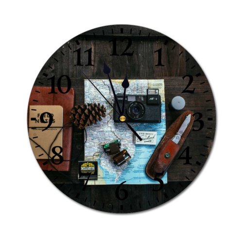 yanfind Fashion PVC Wall Clock Arrangement Art Bump Camera Cone Creative Decoration Design Desk Detail Device Film Mute Suitable Kitchen Bedroom Decorate Living Room