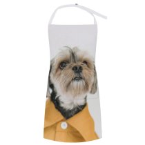 yanfind Custom aprons Adorable Button Charming Chordate Cloth Colorful Concept Contemplate Contemplative Contemporary Cute Dog white white-style1 70×80cm