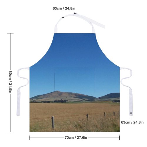 yanfind Custom aprons Newzealand Dunedin Clinton Siding Froggat Road Old Grass Transport Fun Southland white white-style1 70×80cm