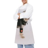 yanfind Custom aprons Active Alone Attention Basketball Calm Charming Curious Dog Floor Friendly white white-style1 70×80cm