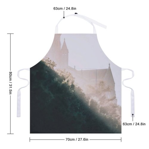 yanfind Custom aprons Accommodation Aged Ancient Apartment Architecture Building City Cloudless Community Construction Countryside Detail white white-style1 70×80cm