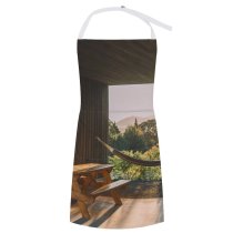 yanfind Custom aprons Architecture Bench Ceiling Colorful Contemporary Cottage Countryside Creative Design Empty Floor Greenery white white-style1 70×80cm