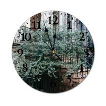 yanfind Fashion PVC Wall Clock Accommodation Aged Apartment Arched Architecture Area Barrier Building City Condominium Construction Daylight Mute Suitable Kitchen Bedroom Decorate Living Room