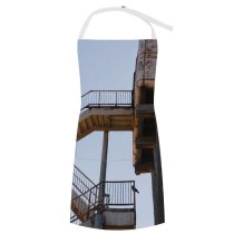 yanfind Custom aprons Abandoned Aged Sky Broken Building Cloudless Construction Corrosion Crack Damage Decay Derelict white white-style1 70×80cm