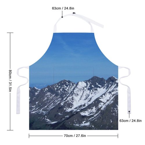 yanfind Custom aprons Snow Landscape Beautiful Pure Cliffs white white-style1 70×80cm