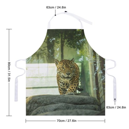 yanfind Custom aprons Africa Attentive Beast Cat Conserve Creature Curious Danger Ecosystem Fauna Fur white white-style1 70×80cm