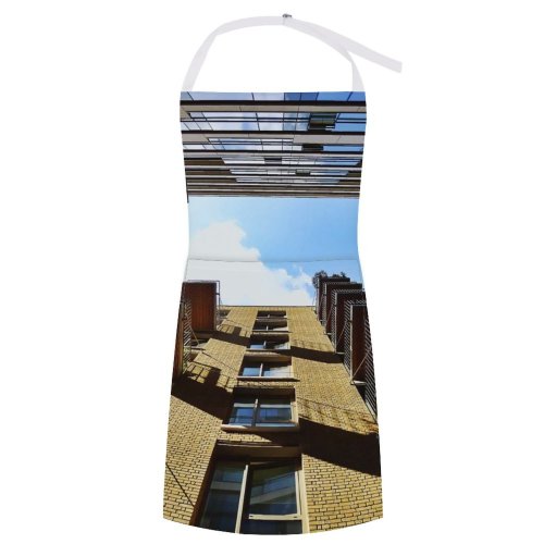 yanfind Custom aprons Architecture Balconies Buildings Clouds Contemporary Design Glass Shot Sky white white-style1 70×80cm