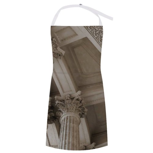 yanfind Custom aprons 4k Architecture Bas Relief Building City Classic Columns Cool Desktop Decor white white-style1 70×80cm
