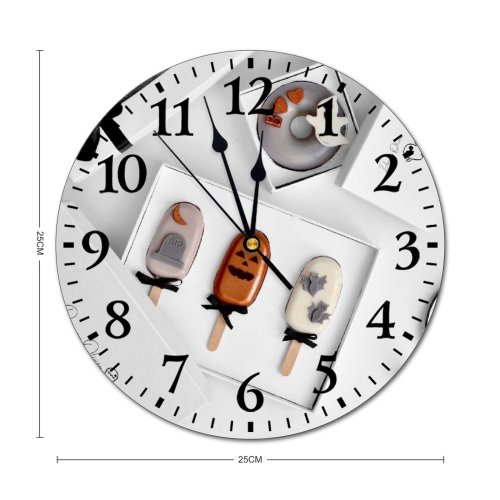 yanfind Fashion PVC Wall Clock Arrangement Assorted Bow Box Colorful Contemporary Contrast Creative Decor Decorative Design Donut Mute Suitable Kitchen Bedroom Decorate Living Room