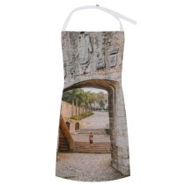 yanfind Custom aprons Aged Ancient Arch Architecture Attract Colonial Daytime Destination Distant Dominican Republic white white-style1 70×80cm