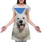 yanfind Custom aprons Adorable Cute Dog Furry Pet Tongue white white-style1 70×80cm