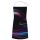 yanfind Custom aprons Art Wave Curve Abstract Neon Design Creativity Flame Surreal Energy Rainbow Artistic white white-style1 70×80cm