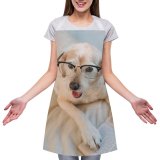 yanfind Custom aprons Adorable Portrait Home Bed Reading Canidae Cozy Cute Dog Face Fur white white-style1 70×80cm