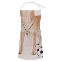 yanfind Custom aprons Active Adorable Amusing Ball Care Championship Competition Space Creature Cute Dog white white-style1 70×80cm