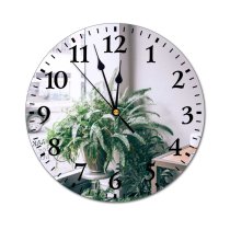 yanfind Fashion PVC Wall Clock Car Corner Cultivate Daytime Decor Design Detail Different Drive Flora Glass Mute Suitable Kitchen Bedroom Decorate Living Room