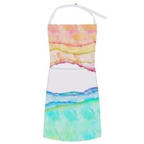 yanfind Custom aprons Abstract Aesthetic Desktop Art Artistic Colorful Design Impression Pastel Stain Texture Watercolor white white-style1 70×80cm
