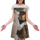 yanfind Custom aprons Adorable Akita Inu Anonymous Friend Beverage Blurred Bonding Care Casual Coffee white white-style1 70×80cm
