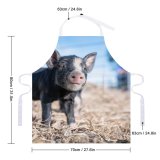 yanfind Custom aprons Adorable Barrier Blurred Countryside Creature Curious Cute Daytime Enclosure Farmland Fauna Fence white white-style1 70×80cm