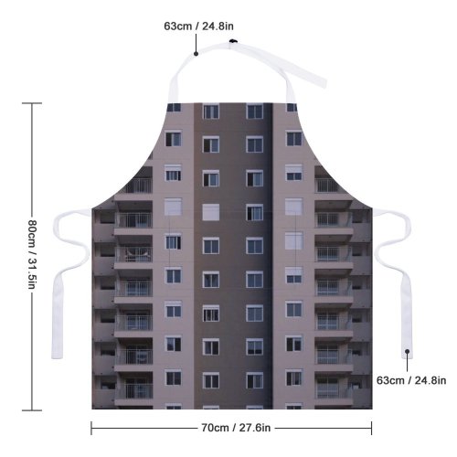 yanfind Custom aprons Accommodation Apartment Architecture Area Balcony Building City Cityscape Construction Daylight Daytime Design white white-style1 70×80cm