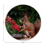 yanfind Fashion PVC Wall Clock Beautiful Flowers Birds Bloom Colorful Colourful Cute Daylight Flora Flower Mute Suitable Kitchen Bedroom Decorate Living Room