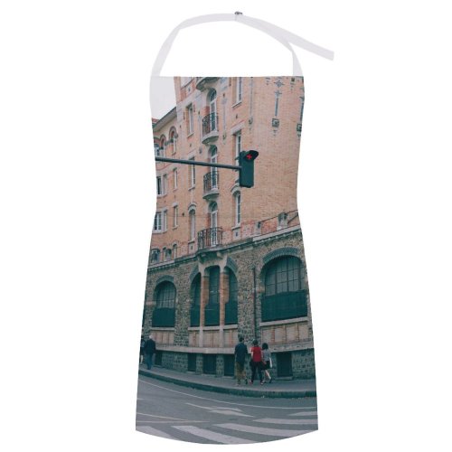 yanfind Custom aprons Aged Anonymous Arch Architecture Asphalt Building City Space Crosswalk Daylight Direction District white white-style1 70×80cm