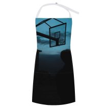 yanfind Custom aprons Admire Anonymous Atmosphere Basketball Beam Sky Cloudy Construction Contemplate Dark Dusk white white-style1 70×80cm