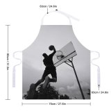 yanfind Custom aprons Action Basketball Bw Challenge Competition Confident Court Daytime Effort Endurance Energy Exercise white white-style1 70×80cm