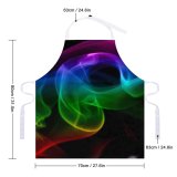 yanfind Custom aprons Multicolored Abstract Aroma Art Curve Dynamic Elegant Flow form Incense Magic white white-style1 70×80cm