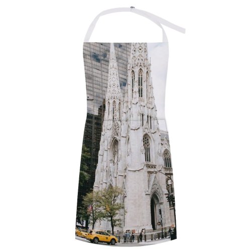 yanfind Custom aprons Aged America Ancient Architecture Area Building Cathedral Center Church City Cityscape Complex white white-style1 70×80cm