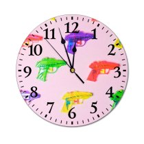 yanfind Fashion PVC Wall Clock Action Arrange Assorted Attack Battle Challenge Choice Competition Defense Entertain Fight From Mute Suitable Kitchen Bedroom Decorate Living Room