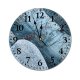 yanfind Fashion PVC Wall Clock Abstract Aqu Art Chilly Clear Colorful Space Crack Daylight Daytime Form Formation Mute Suitable Kitchen Bedroom Decorate Living Room