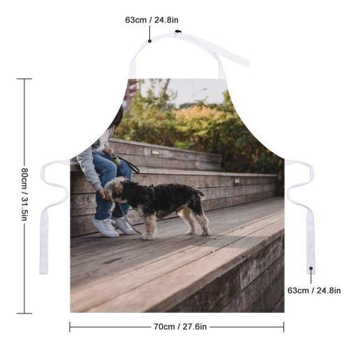 yanfind Custom aprons Affection Anonymous Bonding Calm Casual Charming Child Childhood City Cute Dog white white-style1 70×80cm