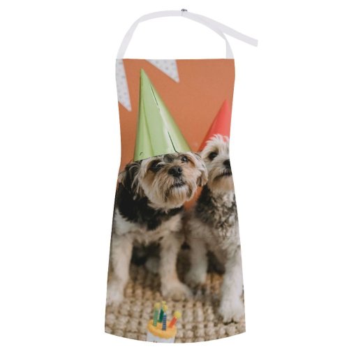 yanfind Custom aprons Adorable Home Attentive Birthday Bow Box Cake Celebrate Cone Creature Curious white white-style1 70×80cm