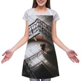 yanfind Custom aprons Aged Anonymous Architecture Banister Damaged Light Downstairs Fashion Female Flight Stairs From002 white white-style1 70×80cm