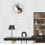 yanfind Fashion PVC Wall Clock Adorable Ambulance Attentive Charming Chordate Concept Cute Decorative Doctor Dog Fluffy Focus Mute Suitable Kitchen Bedroom Decorate Living Room