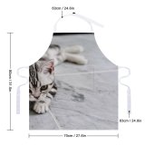yanfind Custom aprons Adorable Baby Beautiful Calm Cat Face Cat's Eyes Cats Cute Fur white white-style1 70×80cm