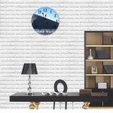 yanfind Fashion PVC Wall Clock Abstract Architectural Design Architecture Building City Downtown Exterior Facade Glass Lines Mute Suitable Kitchen Bedroom Decorate Living Room
