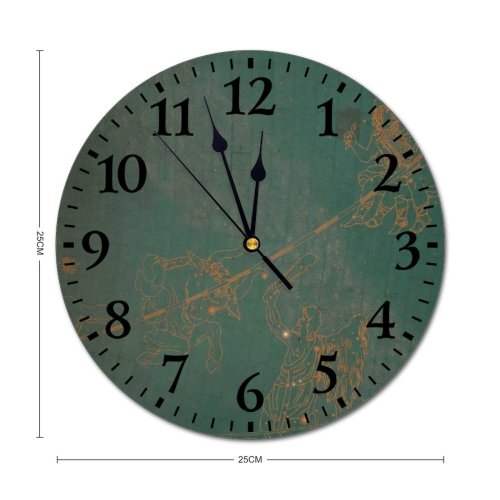 yanfind Fashion PVC Wall Clock Architecture Artwork Brick Building Ceiling Classic Construction Creative Curve Decor Decoration Mute Suitable Kitchen Bedroom Decorate Living Room