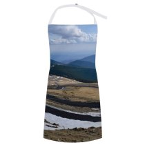 yanfind Custom aprons Landscape Road Snow white white-style1 70×80cm