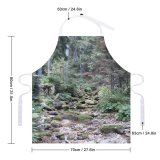 yanfind Custom aprons Creek Trees Bulgaria Rocks River Flow Leaves Stones Forest Natural Outdoors white white-style1 70×80cm