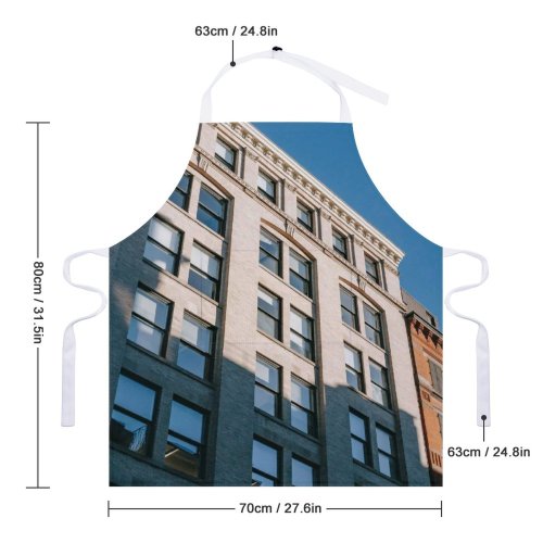 yanfind Custom aprons Accommodation Aged Architecture Sky Building City Cloudless Complex Condominium Construction Daytime Design white white-style1 70×80cm
