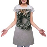 yanfind Custom aprons Art Atmosphere Ball Bauble Branch Celebrate Christmas Coniferous Cozy Craft Creative December white white-style1 70×80cm