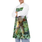 yanfind Custom aprons Monkey Baby Primate Cute Woods Forest Jungle Furry Hairy Branches white white-style1 70×80cm