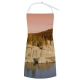 yanfind Custom aprons Landscape Vacation Lake Forest Sky Wilderness Outdoors Fishing Scenic Pond white white-style1 70×80cm