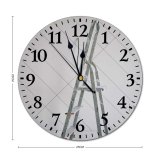 yanfind Fashion PVC Wall Clock Apartment Cement Complex Concrete Daytime Design Detail Development Dwell Dye Housing Interior Mute Suitable Kitchen Bedroom Decorate Living Room