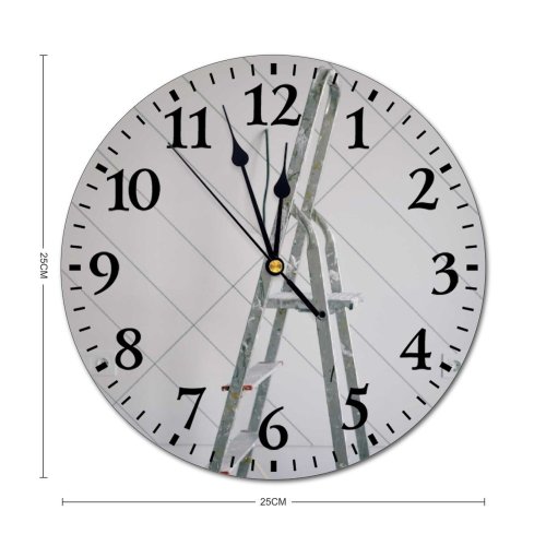 yanfind Fashion PVC Wall Clock Apartment Cement Complex Concrete Daytime Design Detail Development Dwell Dye Housing Interior Mute Suitable Kitchen Bedroom Decorate Living Room