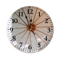 yanfind Fashion PVC Wall Clock Apartment Architecture Brick Wall Comfort Contemporary Cozy Creative Decor Decorate Decoration Mute Suitable Kitchen Bedroom Decorate Living Room