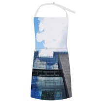 yanfind Custom aprons Architectural Design Architecture Building Clouds Exterior Futuristic Glass Items Panels High002 white white-style1 70×80cm