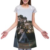 yanfind Custom aprons Architecture Building Cabin Cloudless Cottage Countryside Cozy Design Dwell Exterior Facade Flora white white-style1 70×80cm