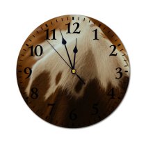 yanfind Fashion PVC Wall Clock Backbone Barn Beef Bovine Bull Byre Cattle Cow Cowbarn Cowshed Dairy Farm Mute Suitable Kitchen Bedroom Decorate Living Room